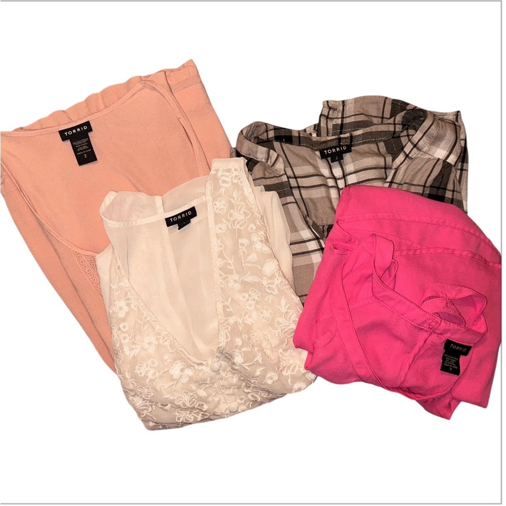Torrid shirt bundle. 4 shirts in total